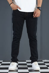 Studio Style Slim Fit Turbo Jeans In Blacked Blue
